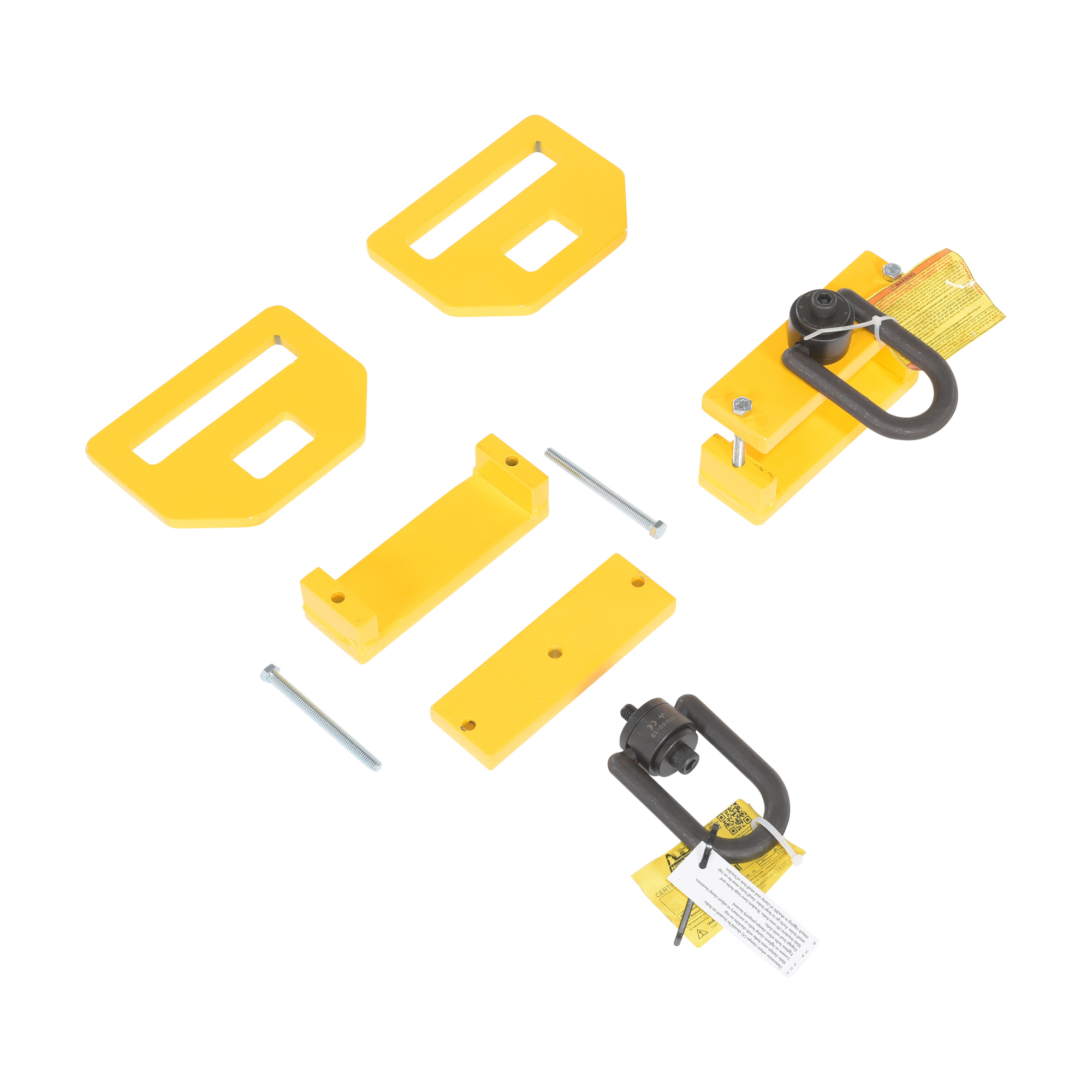 Vestil Forklift Tie Down Clamps - 4400 lb Capacity, 48in. x 6in., Powder-Coated, Model# FTDC-6-4400